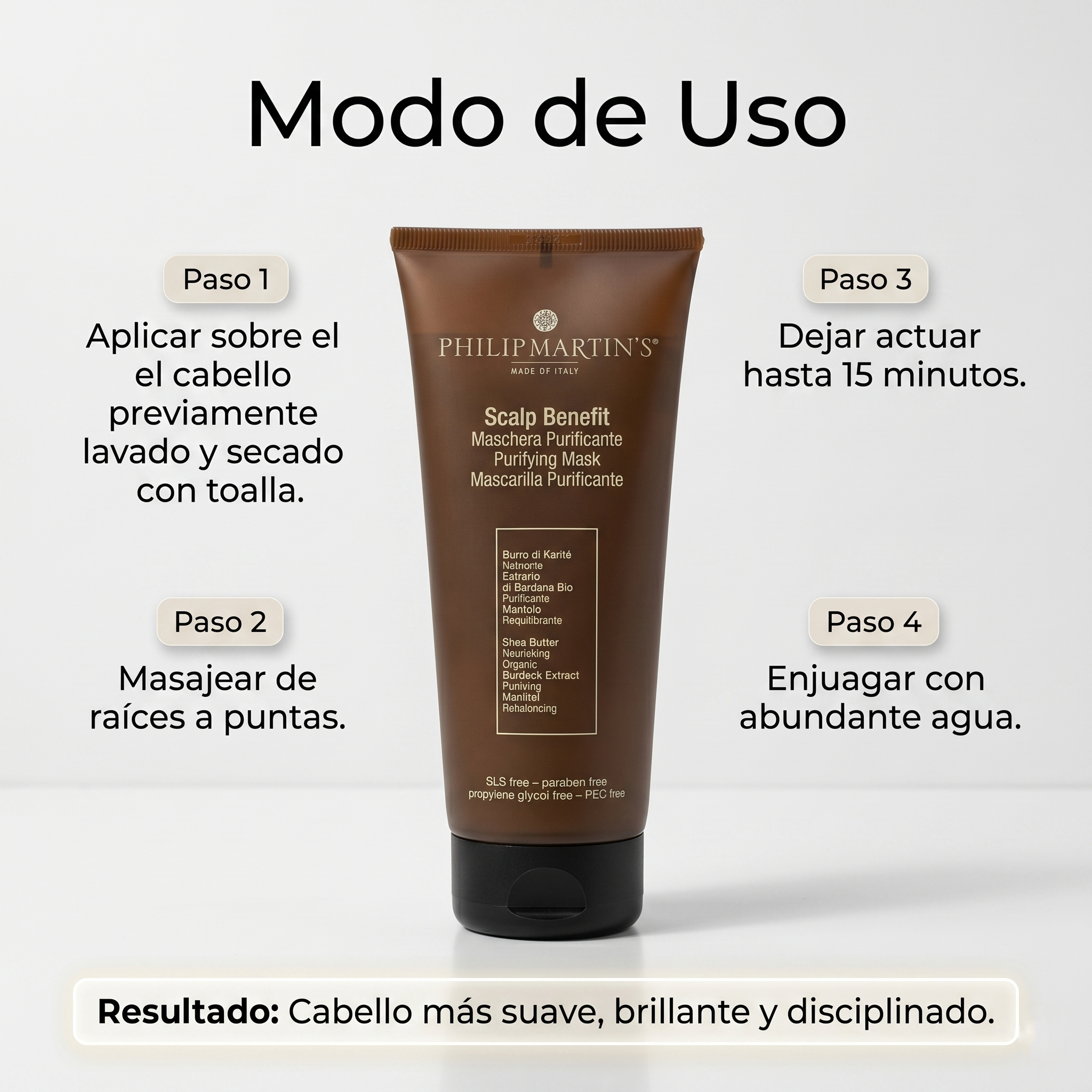 Mascarilla Capilar Purificante Philip Martin's Scalp Benefit para Cuero Cabelludo Sensible