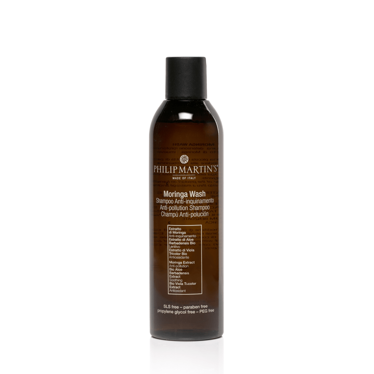 PHILIP MARTIN’S Moringa Wash Shampoo: Detox suave que purifica y revitaliza el cabello.