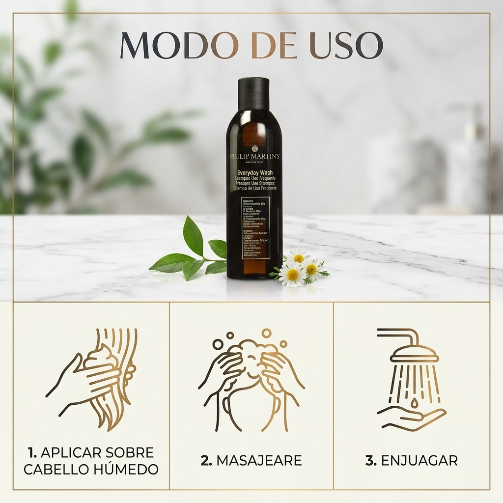 Philip Martins Everyday Wash Shampoo | Limpieza Diaria Suave