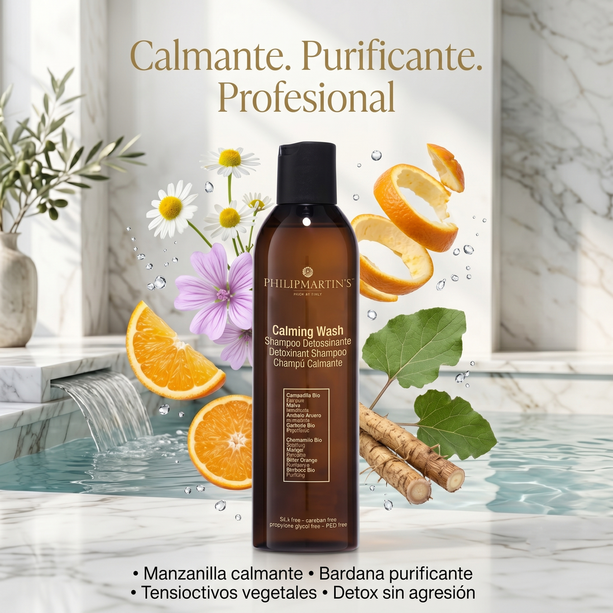 Philip Martin’s Calming Wash Shampoo Calmante Detox para Cuero Cabelludo Sensible 250 ml