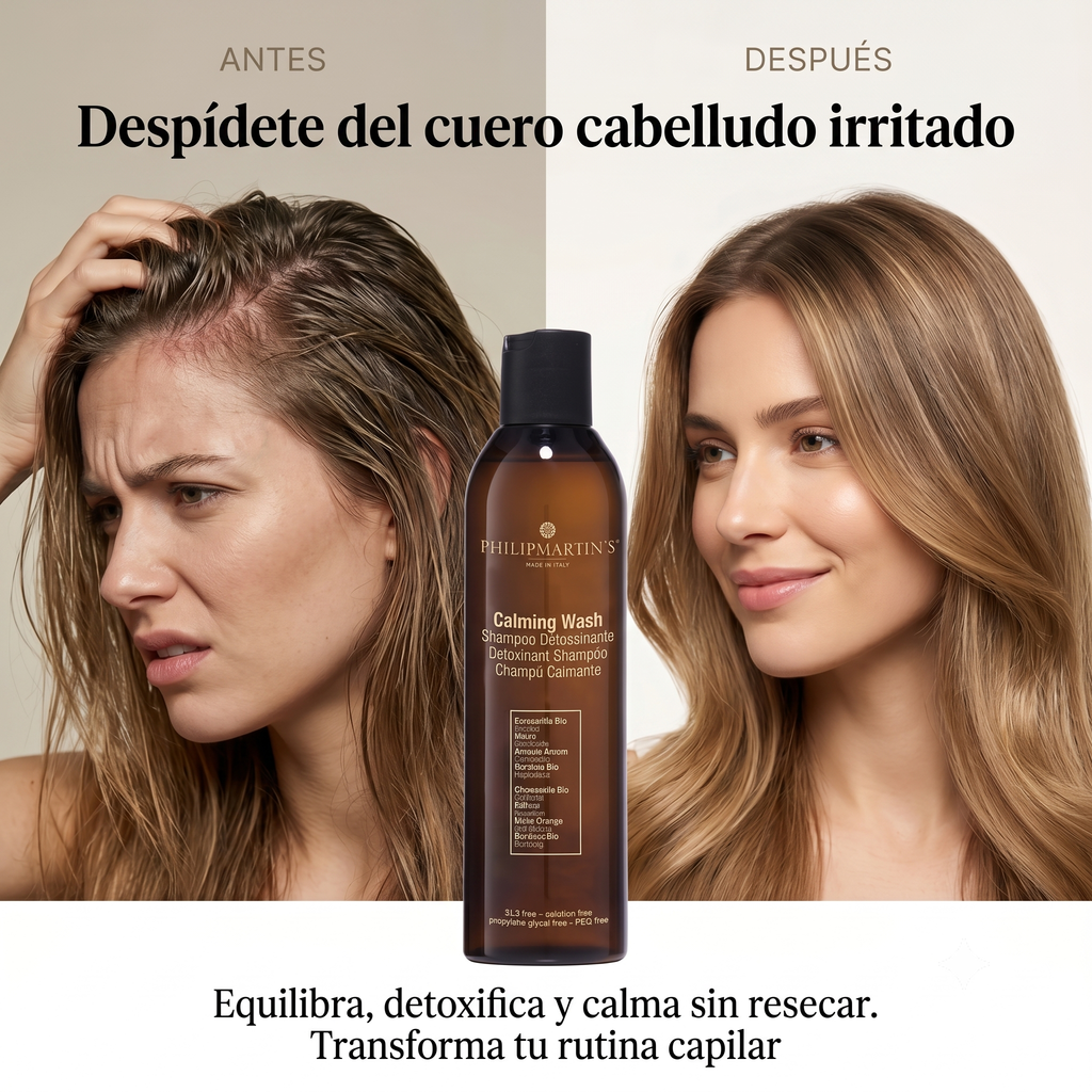 Philip Martin’s Calming Wash Shampoo Calmante Detox para Cuero Cabelludo Sensible 250 ml