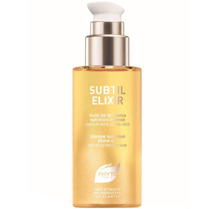 PHYTO PARIS Subtil Elixir: Aceite pre-lavado de nutrición intensa que suaviza y aporta brillo sedoso a medios y puntas.