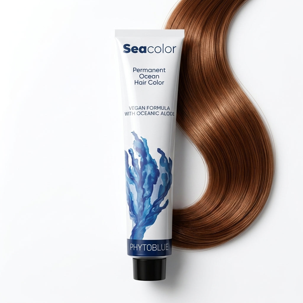PHYTOBLUE Sea Color Tinte Permanente Profesional Para Cabello Vegano Sin PPD