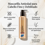 PHYTO PARIS Phytodensia Mascarilla Densificante para Cabello Fino | Aporta Volumen, Densidad y Vitalidad