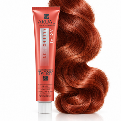 ARUAL Collection Tinte Profesional Permanente + Oxidante | Cobertura Total y Brillo Intenso