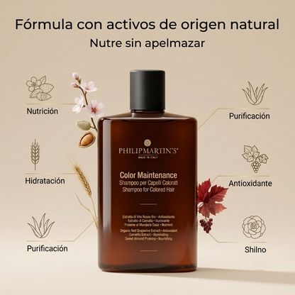PHILIP MARTIN'S Color Maintenance Shampoo | Shampoo para Cabello Teñido, Shampoo Profesional Protector del Color, Hidratante para Cabello Tratado Químicamente