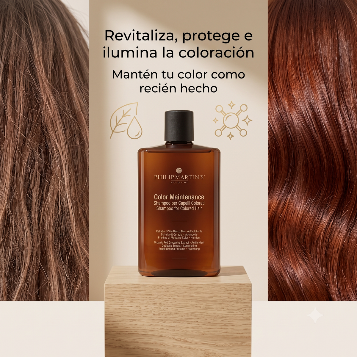 PHILIP MARTIN'S Color Maintenance Shampoo | Shampoo para Cabello Teñido, Shampoo Profesional Protector del Color, Hidratante para Cabello Tratado Químicamente