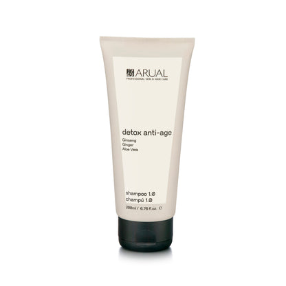 ARUAL Detox Shampoo: Limpieza profunda que elimina residuos y exceso de grasa.