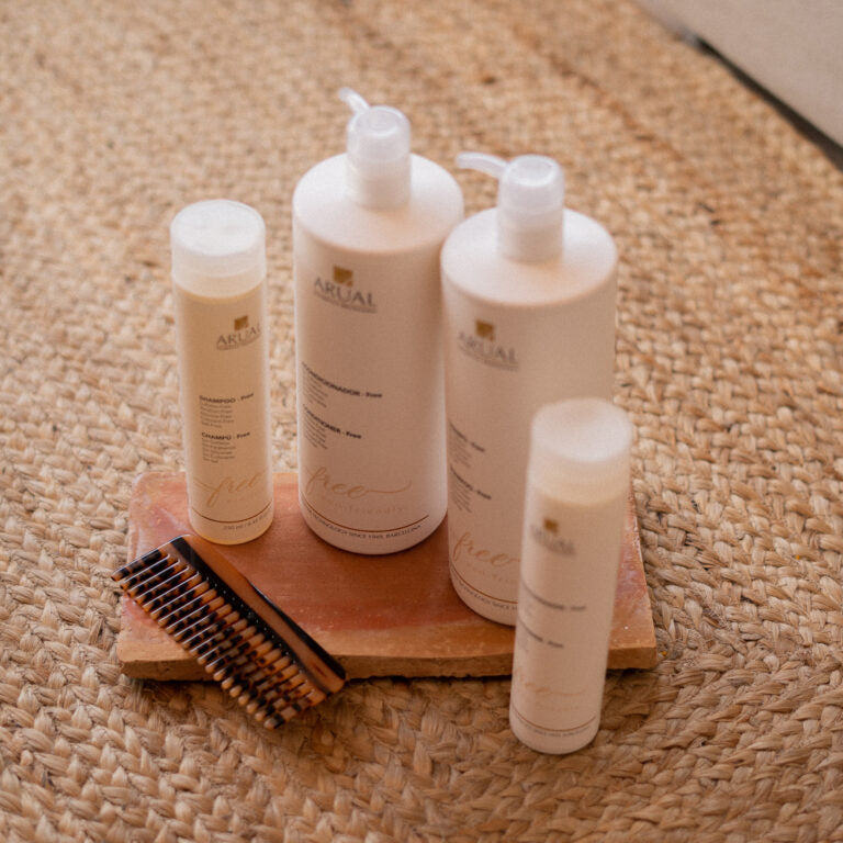 ARUAL Free Shampoo TAMAÑO PROFESIONAL: Shampoo sin sulfatos ni siliconas; ideal para post-alisado o keratina.