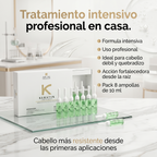 ARUAL Ampolletas Anticaída Regeneradoras Con Queratina Tratamiento Intensivo Fortalecedor Para Cabello Débil Quebradizo y Dañado 8 Ampolletas de 10ml