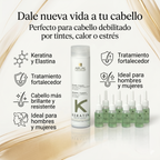 ARUAL Total Repair Kit con Keratina | Shampoo Reparador 250 ml + 8 Ampolletas Fortalecedoras | Tratamiento Capilar para Cabello Dañado, Débil y Quebradizo